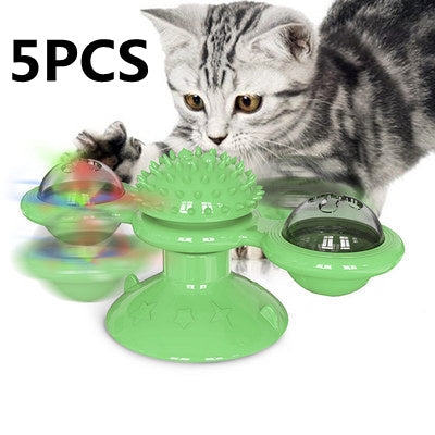 Interactive Cat Windmill Toy