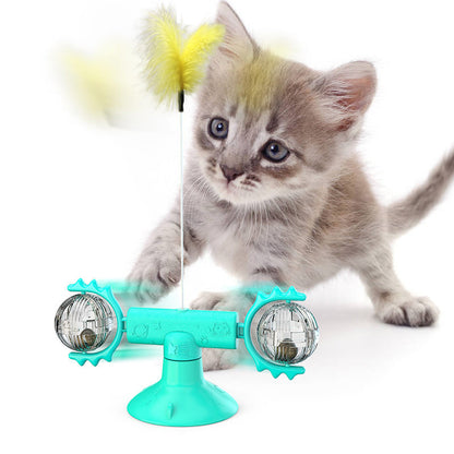 Interactive Cat Windmill Toy