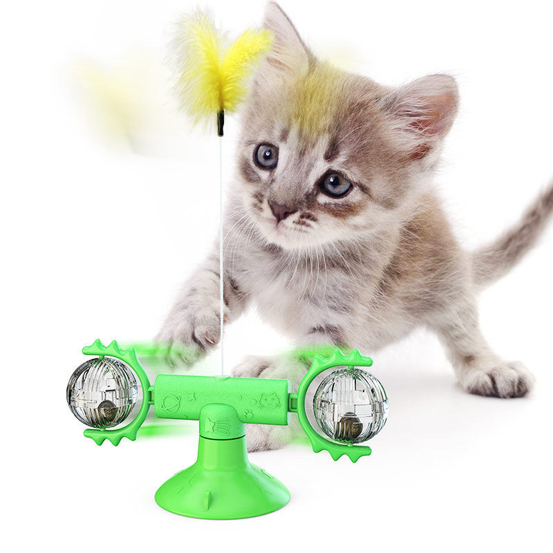 Interactive Cat Windmill Toy