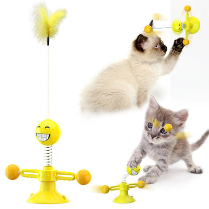 Interactive Cat Windmill Toy