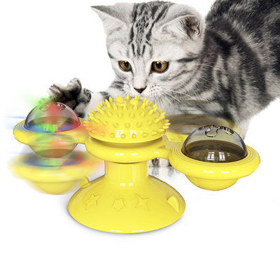 Interactive Cat Windmill Toy