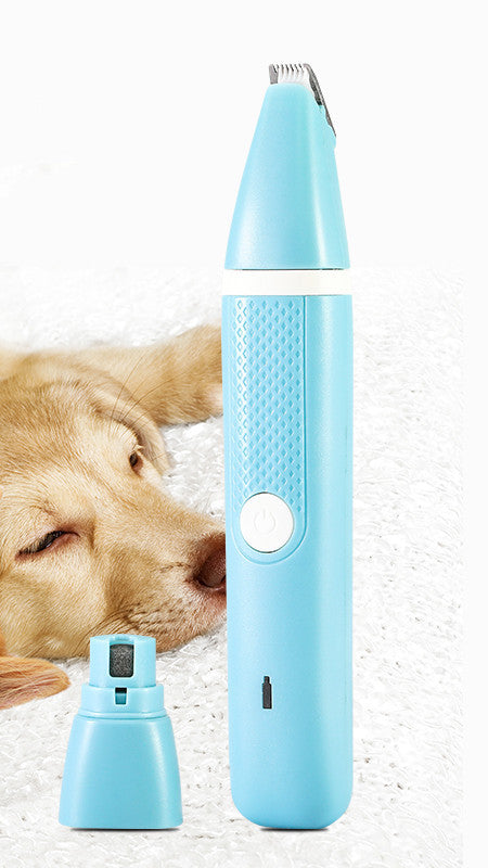 Pet Nail Polisher And Hair Trimmer One Machine Dual Purpose