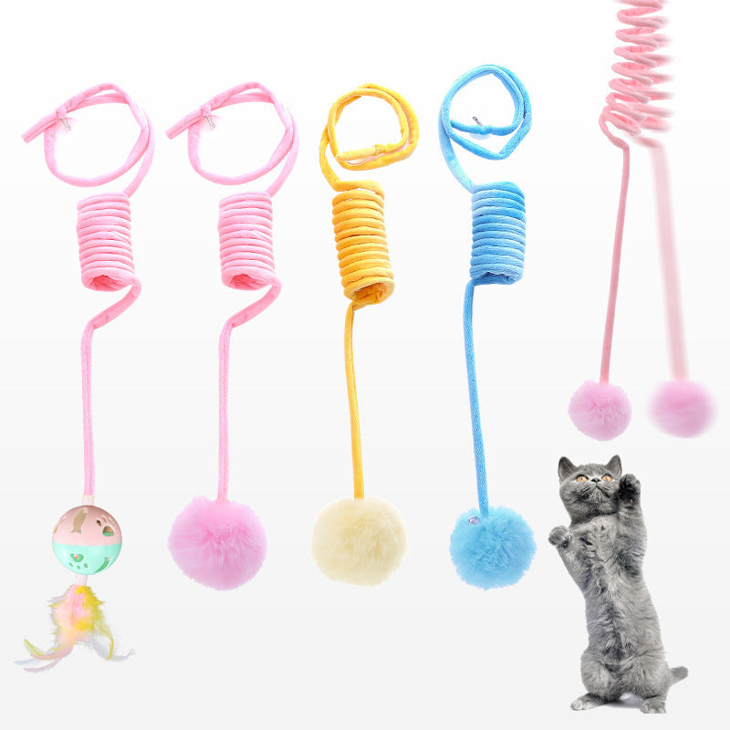 Self-Hi Sucker Spring Cat Toy