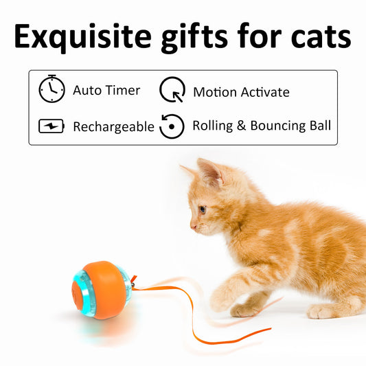 Electric Interactive Cat Toy Ball